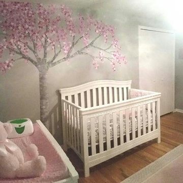 Baby Girls Nursery Mural