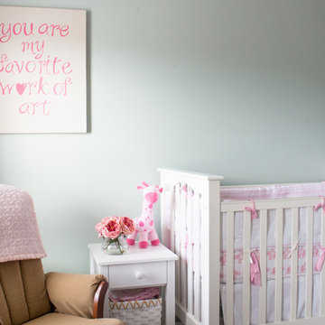 Baby Pink and Mint Green Girl's Nursery