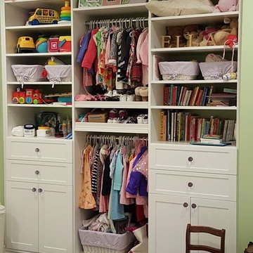 Baby room Wall unit Before and After