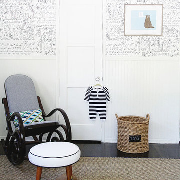 Boy's Vintage Modern Nursery-Sherman Oaks California