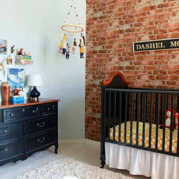 Brick Accent Wall In Kid's Room