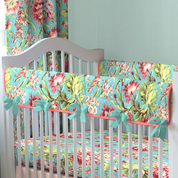 Coral and Teal Ombre Nursery