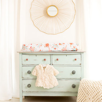 Coral + Gold + Mint Nursery