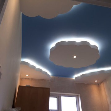 Floating clouds ceiling