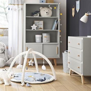 Grey Scandi style nursery