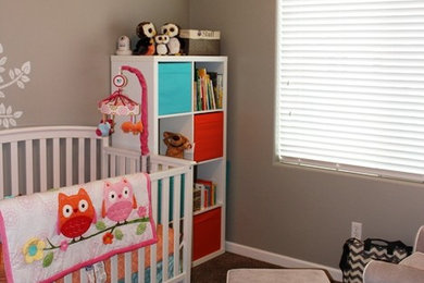 This is an example of a contemporary nursery in Portland.