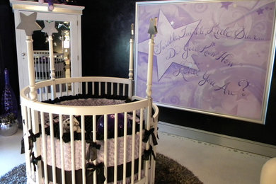 ボルチモアにある高級な中くらいなエクレクティックスタイルのおしゃれな赤ちゃん部屋の写真