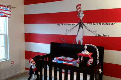 Example of a mid-sized gender-neutral nursery design