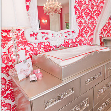 Ivory and Coral Girl's Nursery