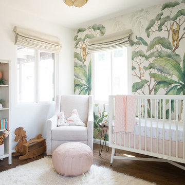 Jungle + Blush Girl's Nursery