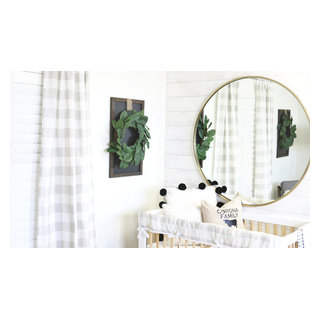 Large Brass Mirror Above the Crib Country Nursery Other by Caden Lane Houzz