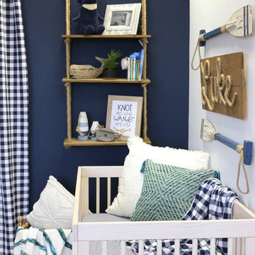 Luke's Navy Nautical Rope Shelf