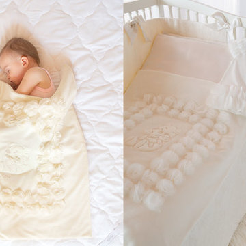 Luxury nursery decor with baby bedding from Deco Kids