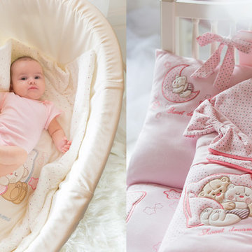 Luxury nursery decor with baby bedding from Deco Kids