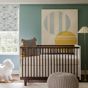 Inspiration for a country nursery remodel in Boston