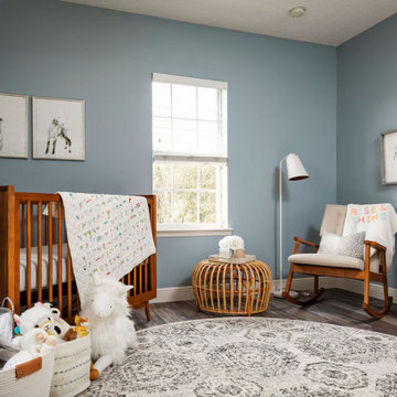 Mid-Mod + Boho Nursery