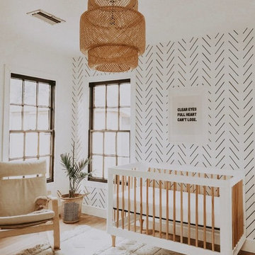 Minimal Boho Nursery Interior