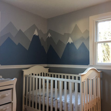 Mountain mural nursery