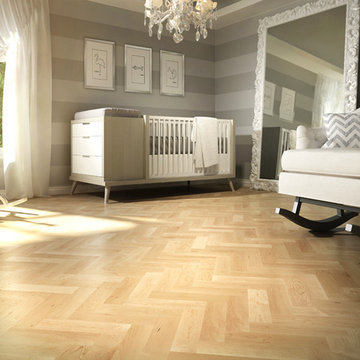 Natural Hard Maple  Herringbone Ambiance Nursery