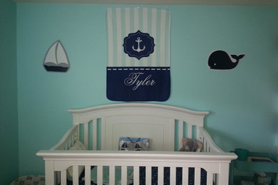 Inspiration for a coastal nursery remodel in Wilmington