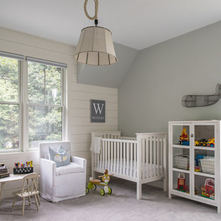 Example of a cottage nursery design in Boston