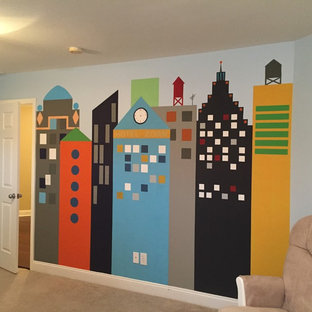 Inspiration for a modern nursery remodel in Other