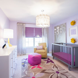 75 Beautiful Nursery with Purple Walls Pictures u0026 Ideas - Style