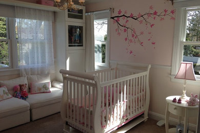 Inspiration for a modern nursery remodel in New York