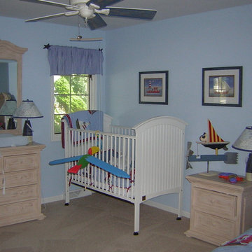 Nursery Room Painted a Light Blue Paint Color in Avalon, NJ