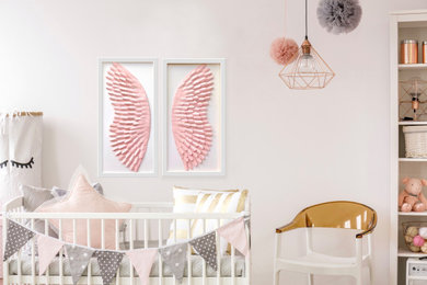 Inspiration for a contemporary nursery remodel in Melbourne