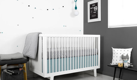 Le gris, couleur douce et passe-partout dans les chambres de bébé