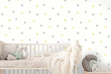 バークシャーにある北欧スタイルのおしゃれな赤ちゃん部屋の写真