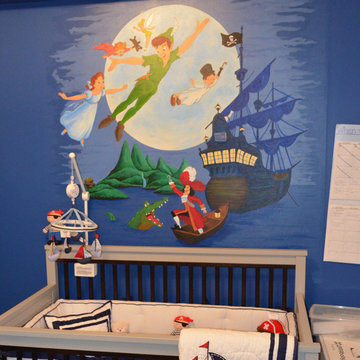Peter Pan Mural for a Nursery