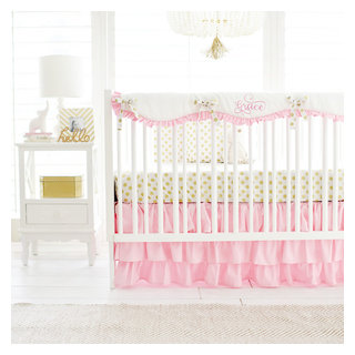Pink Gold Baby Bedding for Girls Shabby chic Style Nursery Jacksonville by New Arrivals Inc. Houzz IE