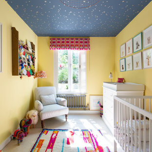 Inspiration for a scandinavian nursery in London.
