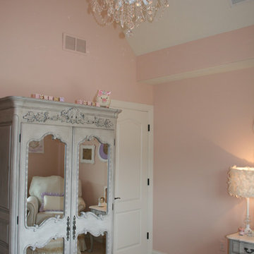Princess Nursery in Lavender with Glitter Wall