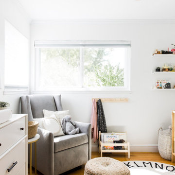 Scandinavian Living Room & Nursery