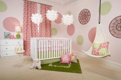 Example of a trendy nursery design in Other