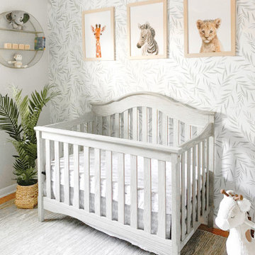 Soft Safari Themed Baby Nursery