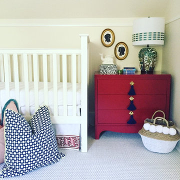 Traditional Nursery with Playful Pops of Red