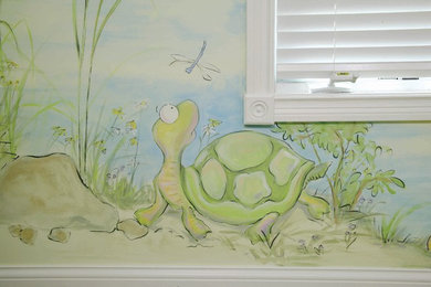 Inspiration for a timeless nursery remodel in Phoenix