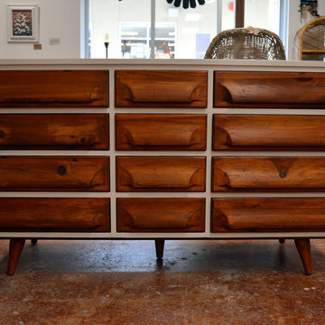 Two-Tone Mid-century Console