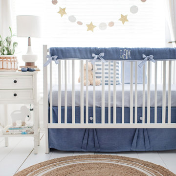 Washed Linen in Cape Cod Baby Bedding
