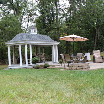 10x20 Bell Roof Pavilion built in Wrentham MA
