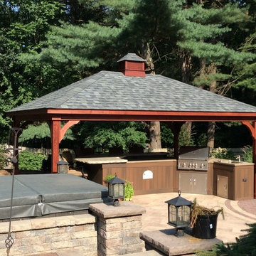 14x20 Stained Pavilion recently built in N Smithfield RI