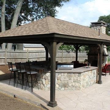 14x24 Stained Pavilion Built in Framingham MA