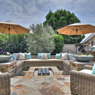 Beach style patio photo in Los Angeles with no cover