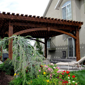 20' x 20' Timber Frame DIY Pergola Kit for Shade