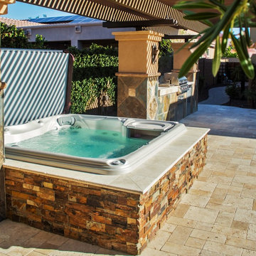 2016 Summer Backyard Hot Tub and Furnishings