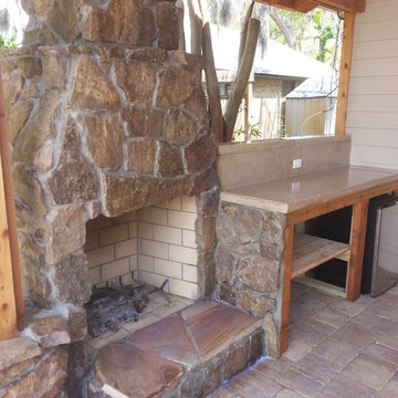 36' Fireplace, Summer Kitchen,Sand Dune Paver Patio